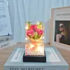 Ramo de Rosas Artificiales Flor Eterna, Regalo de San Valentín, Regalo de Cumpleaños, Adorno de Decoración para el Hogar, Venta al por Mayor Transfronteriza