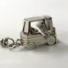 Aleación de Zinc de Fábrica Molde Estéreo 3D Forma de Montacargas Llavero Regalo Pequeño con Cadena Corona Suministros Pequeños para Coche