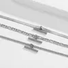 Collar de Cadena de Cobre Simple de Personalidad Transfronteriza Europea y Americana Conjunto Multielemento Joyería Geométrica de Aleación de Moda con Forma de T para Mujeres