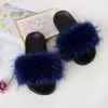 Chinelos de Pelo Sintético de Raposa para Comércio Exterior, Chinelos Peludos, Chinelos de Verão, Chinelos de Pelúcia para Casa, Sandálias de Pelúcia para Casa