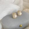 Pendientes de nicho francés retro de alta calidad, elegantes y sencillos, con esmalte esmaltado, de plata s925 para mujer