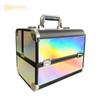 Ligera Caja de Maquillaje de Aleación de Aluminio al por Mayor de Fábrica Doble Apertura Caja de Herramientas para Tatuajes, Manicura y Pestañas y Bolso de Mano Portátil para Maquillador