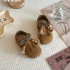 Zapatos Pequeños de Cuero para Niñas 2025 Otoño Nuevo Retro Boca Baja Antideslizantes Zapatos Birkenstock Moda Estudiante Versátiles Zapatos Casuales