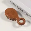 Pente de Massagem de Sândalo de Dentes Largos com 28 Dentes, Pente para Gatinhos, Pente de Massagem Capilar Dentado, Pente de Unhas para Meridianos da Cabeça, Atacado Personalizado