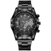 Relojes de Nuevo Concepto Listos para Usar del Fabricante para Hombres, Relojes de Acero de Alta Gama al por Mayor para Hombres, Calendarios, Correas de Acero No Mecánicas, Relojes Creativos Transfronterizos