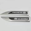 Adecuado para Hyundai Rena, tira de metal brillante, etiqueta lateral, carrocería, guardabarros, pegatina decorativa, etiqueta para coche, modificación personalizada