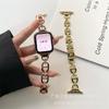 Adecuado para Apple Se Nuevo Metal Diamante en Forma de D Doble Apple Watch 11ª Generación 10/987 Correa de Reloj