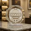 26 novos presentes criativos mais vendidos para o Dia das Mães, enfeites de mesa octogonais de cristal K9 personalizáveis do fabricante original