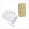 Molde para vela de aromaterapia diy rosa molino de viento flor cilíndrica molde de silicona para vela en stock venta al por mayor