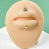 Moda Transfronteiriça Anel Labial Dedo Médio da Palma Anel Labial Prego Labial Cruz Espada Estátua de Buda Dente Interno Aço Inoxidável Galvanizado Piercing Brincos