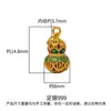 Prata Pura 999 Estilo Chinês Novo Estilo Chinês Esmalte Cabacinha Pingente Feito à Mão DIY Corda Trançada com Contas Acessórios para Colar Pulseira