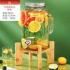 Cubo de bebidas de vidrio comercial con grifo, cubo para cerveza casera, té de frutas, cóctel de celebridades de Internet, cubo para Coca-Cola, contenedor, botella de vino