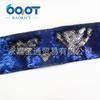 I-19619-1402, cinta de impresión en degradado de 75 mm, accesorios para ropa, equipaje, tela de lentejuelas, accesorios para el cabello DIY