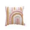 Funda de almohada transfronteriza estilo Ins rosa con borlas para sofá, cojín pequeño fresco para el hogar, funda de almohada extraíble