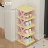 Sapateira Dopamine para Entrada de Casa, Sapateira de Armazenamento de Sapatos Estilosa de Múltiplas Camadas para Interior, Pequena, Estreita, Robusta e Durável