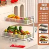 Bandeja de frutas, cesta de frutas para sala de estar, organizador de escritorio multicapa, estante multifuncional para almacenamiento de bocadillos en la encimera de la mesa del comedor
