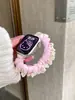 Pulseira de Relógio Estilo Elástico de Cabelo com Padrão Gatinho Adequada para Apple Watch iWatch 12ª Geração 11/10Ultra