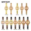 Relógio de Quartzo SANDA AliExpress Explosivo Feminino de Quartzo Quadrado com Diamantes Compacto Casual Moda Versátil
