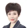 Peruca cheia curta para mulheres, peruca Xuchang, cabelo humano real, presente para mãe cobrir cabelos grisalhos