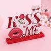 Nuevas Decoraciones de Mesa para el Día de San Valentín 520 Decoraciones Creativas para Escritorio Artesanías de Madera DIY Adornos Lindos Venta al por Mayor en Stock