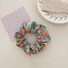 Goma para el pelo pequeña floral estilo casa de campo, Diadema a cuadros retro francesa, Accesorio para el pelo Brandy