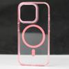 Adecuado para Funda de Teléfono Magnética para iPhone 17, Cámara de Hardware Apple 16Pro, Alta Transparencia, Roja, Funda Protectora Anticaídas