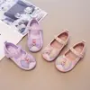 Zapatos de Princesa para Niñas 2026 Nuevo Primavera Tacones Altos Infantiles Zapatos de Cristal para Niñas Elegantes Zapatos de Piel de Sirena