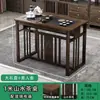 Combinación de mesa de té y silla para balcón estilo nuevo chino oficina hogar departamento pequeño mesa de té integrada para hervir agua