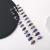 Garra de Águia Halloween Lista Manicure Usável para Mulheres 24 Peças Manicure Pronta Unhas Amêndoa