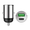 Carregador de Carro Super Rápido com Aba Mini Metalico para Carros Apple e Huawei e Celulares com Alta Potência