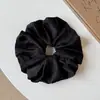 Scrunchie casual de bolinhas estilo francês para rabos de cavalo baixos, elegante e suave, não danifica o cabelo, elástico de cabelo para mulheres