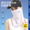 Velo Protector Solar Mascarilla Facial de Seda de Hielo Transpirable para Verano para Mujer Protector Solar para Ciclismo de Alto Valor Toalla Facial con Gancho para Orejas a Prueba de UV