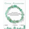 Pulsera de piedra de cuentas de grava vintage de negocios multicolor con cuerda elástica de cartón pulsera venta caliente transfronteriza europea y americana