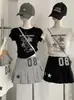 Kekezoon Estilo Preppy Falda Plisada de Cintura Alta Línea A Adelgazante Versátil Casual Corta Anti-Exposición para Mujer 7819