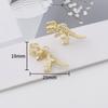 Dulce genial tamaño pequeño pequeño colgante de dinosaurio tridimensional aleación collar diy llavero cadena para teléfono móvil accesorios de joyería