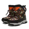 Botas de Neve para Meninos Coleção Outono/Inverno 2026 Sapatos de Algodão Infantis para Crianças Maiores, Forradas com Fleece, Espessadas, Antiderrapantes Botas para Meninas