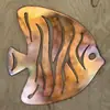 Colgantes y adornos de decoración de pared de hierro forjado transfronterizos, artesanías de metal, venta directa del fabricante, siluetas cortadas con láser y pintadas con UV