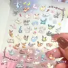 Adesivos de Arte para Unhas da Família Eevee de Anime Japonês Pokemon Adesivos Adesivos Laser Pokemon Materiais para Diário DIY Guka