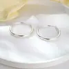 Pendientes de Aro Grandes Huecos Exagerados Estilo Vintage Nuevo Transfronterizos Estilo Minimalista Elegante Cobre Pendientes de Aro Dorados 18K