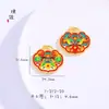 Acessórios DIY ouro de areia direto da fábrica pingente de leão de fazer fortuna com furo passante pulseira colar broche de leão feminino ouro de areia