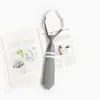 Estilo Cyndi Wang Corbata Gris Tb Perezosa Sin Nudo Estilo JK Universitario Rayas Corbata Pequeña para Mujeres Estilo Pareja Atada a Mano para Hombres