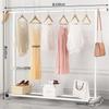 Perchero de Pie para Dormitorio de un Solo Polo Simple Perchero Balcón Perchero para Secar Ropa Hogar Móvil Abrigo y Sombrero Vela Excelente