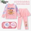 Nuevo Traje de Baño Kapibala para Niñas, Conjunto de Dos Piezas con Pantalones Largos de Manga Larga, Secado Rápido, Protección Solar, Traje de Baño para Niñas