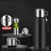 Taza Térmica Inteligente de Acero Inoxidable 316 para Hombres y Mujeres, para Preparar Té, Taza de Agua con Medición de Temperatura, Taza Portátil de Gran Capacidad, Medición Inteligente de Temperatura