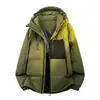 Marca de moda Otoño e Invierno Juventud Ligera Exterior Algodón Plumón Algodón Chaqueta Hombres Invierno Engrosada Cálida Protección contra el Frío Ropa de Algodón Exterior Hombres