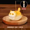 Portaincienso Adorno Gato Viejo Modelo Nuevo Porta Varilla de Incienso Sándalo Soporte Decoración Mesa de Té Encendedor de Incienso Lindo Gato Portaincienso