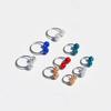 Piercing de herradura para la nariz transfronterizo en forma de C con bola de perforación completa de 3/4 mm, anillo para el labio tipo sobre, arete de personalidad que nunca se cae, joyería para perforación