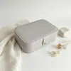 Caja de embalaje para joyería de cuero PU operada de fábrica, caja de joyería larga con botón a presión para uñas postizas, pendientes, collares y joyería, con impresión personalizada