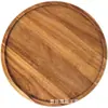 Bandeja de Madera de Acacia Transfronteriza Plato para Pizza Uso en Casa Plato para Café Pan Madera Maciza Bandeja para Queso de Tienda Pasteles Frutas