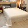 2026 Nuevo Conjunto de Cuatro Piezas de Lino Simple Vintage con Estampado y Encaje, Amigable con la Piel